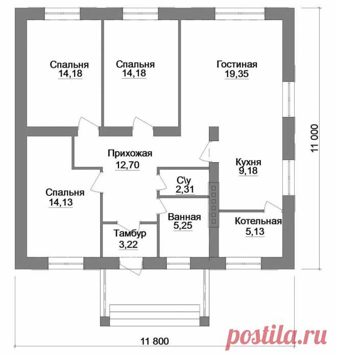 Проекты Домов одноэтажные 3 спальни: 14 тыс изображений найдено в Яндекс.Картинках