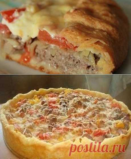 Открытый мясной пирог!