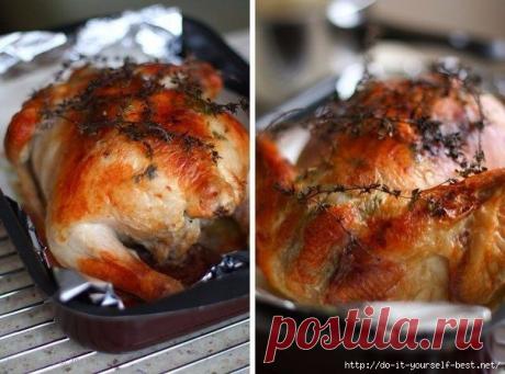 Курица начиненная соусом из шприца | Готовим быстро и вкусно