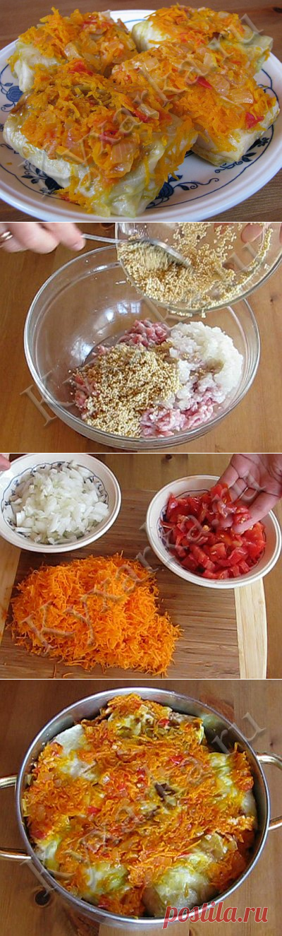 Голубцы по-татарски (с пшенкой) Необычно и очень вкусно!