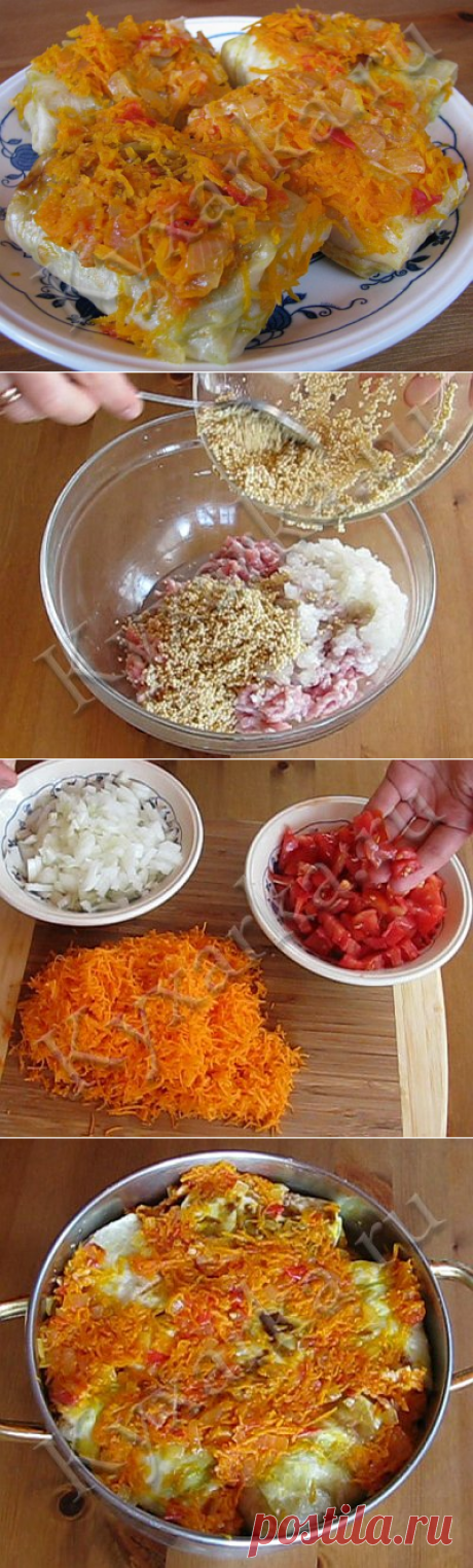 Голубцы по-татарски (с пшенкой) Необычно и очень вкусно!