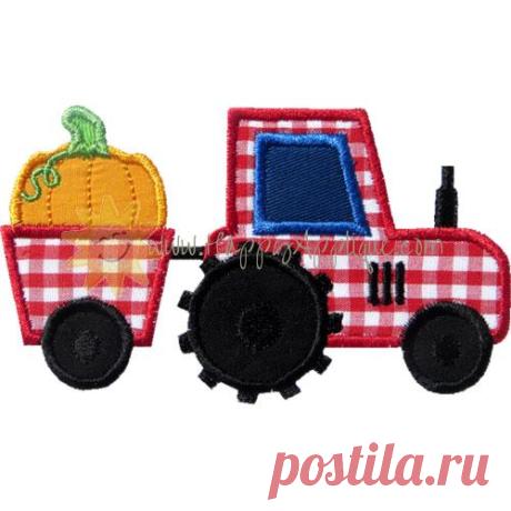 Трактор Тыква аппликация Дизайн