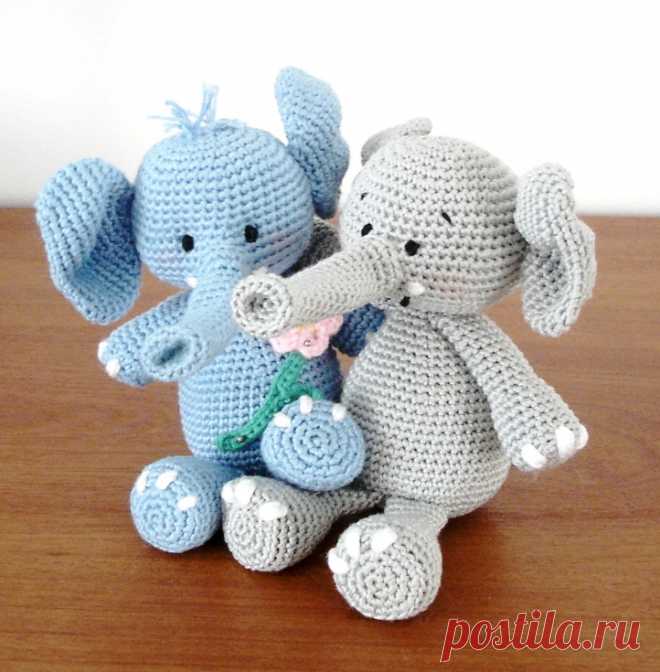 Слоник амигуруми крючком: схема вязаной игрушки