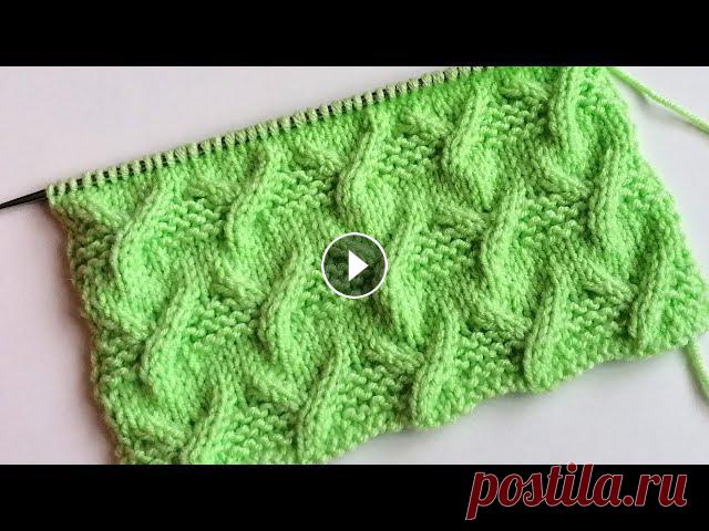 Ну очень красивый объемный узор спицами!!! И совсем несложный .... Схема и описание под видео

оригинальные пинетки без шва