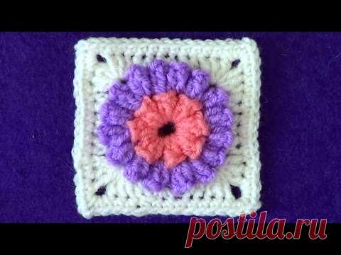Цветочный мотив с попкорном