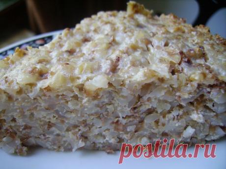 Необычная творожно-гречневая запеканка или крупеник из гречки | Блог Лены Радовой