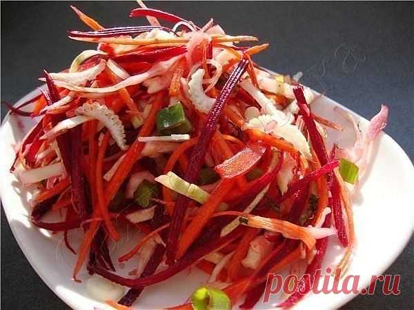 Салат "Щетка" - Простые рецепты Овкусе.ру