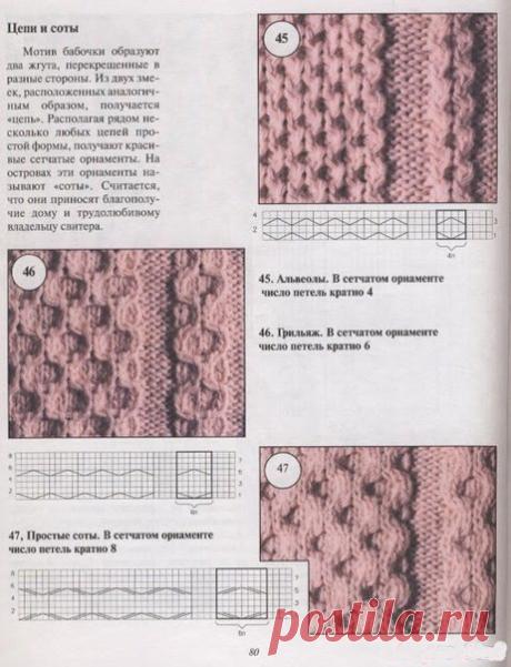 Красивая манишка спицами в комплекте с шапочкой