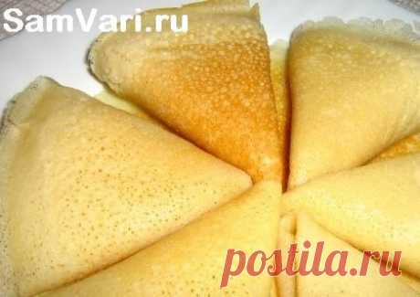 Рецепт дрожжевых блинов с фото. Тонкие блины на дрожжах на молоке.