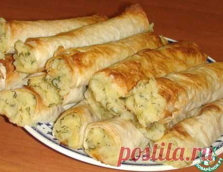 Трубочки из лаваша с картофелем – кулинарный рецепт