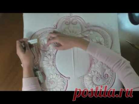 МК по ирландскому кружеву. Воротник &quot;Версаль&quot;. Урок 6. Irish crochet lace + Tunisian crochet