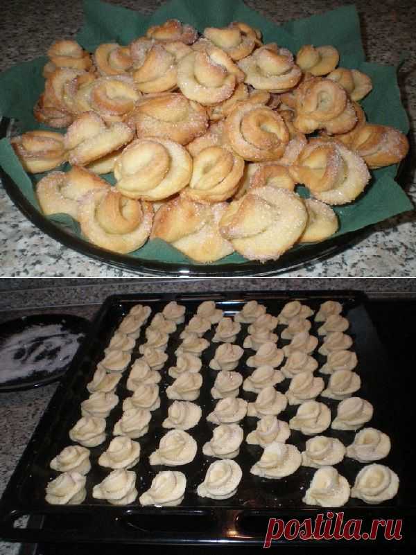 Творожные розочки