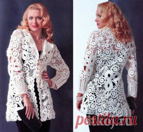 Ажурный жакет крючком, мастер класс от Мирославы Горохович » Ниткой - вязаные вещи для вашего дома, вязание крючком, вязание спицами, схемы вязания