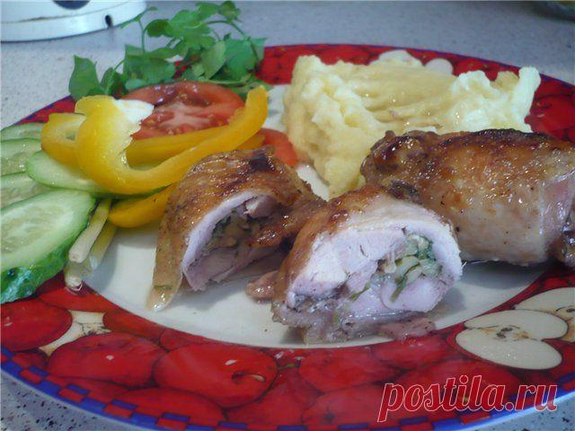 Запеченные рулетики из курицы