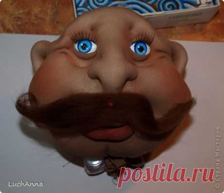 Как из пуговиц сделать глазки для кукол.