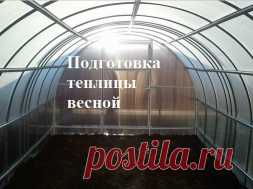 Подготовка теплицы весной - Садоводка