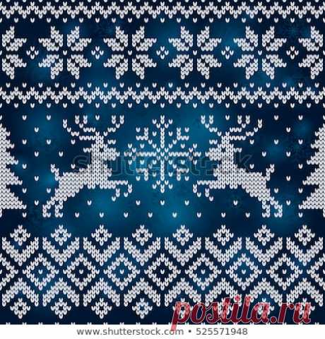 New Year Merry Christmas Seamless Background Vector de stock (libre de regalías)525571948; Shutterstock