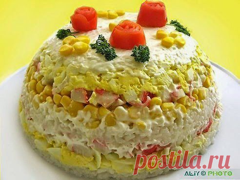 Кулинарные Рецепты и Новости: "Торт-салат"