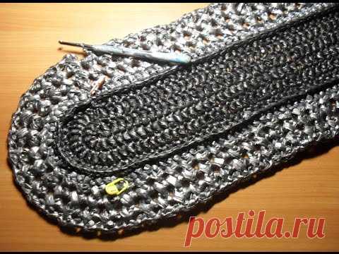 . Овальный коврик из полиэтиленовый пакетов. Часть 3. Ряды 5-7. - Все в ажуре... (вязание крючком) - Страна Мам