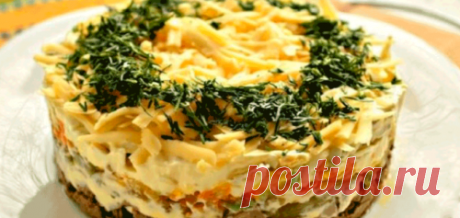 Нежный салат из куриной печени