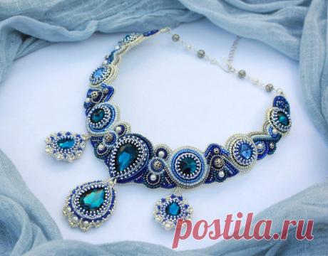 Колье &quot;Иней&quot; | biser.info - всё о бисере и бисерном творчестве