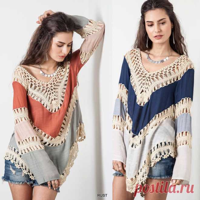 blouses pictures Picture - More Detailed Picture about Summer Style 2015 Women Blouses Multicolor Vneck Lace Crochet Kimono Blouse Plus Size Blusa Feminina Shirt Tops Ropa Mujer Picture in Cover-Ups from MADE-IN-CHINA FOR YOU | Aliexpress.com | Alibaba Group