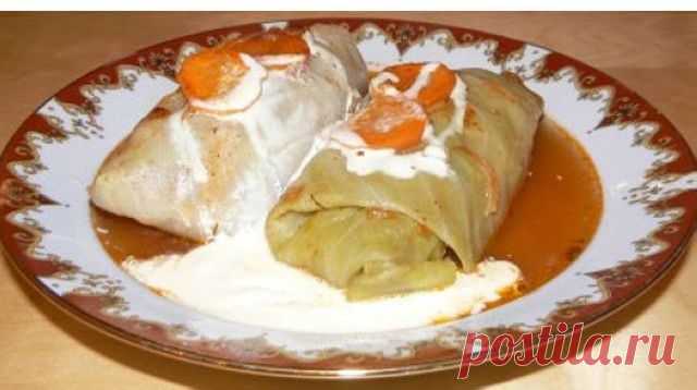 Голубцы с картофелем и грибами