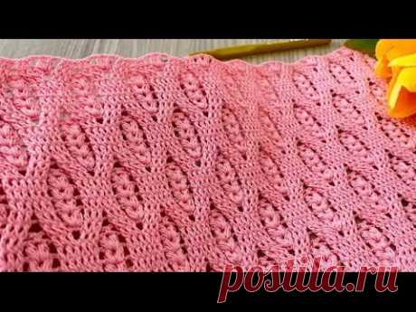 Great Idea for Winter🌿Warm Crochet Blouse, Shawl Step by Step Tutorial