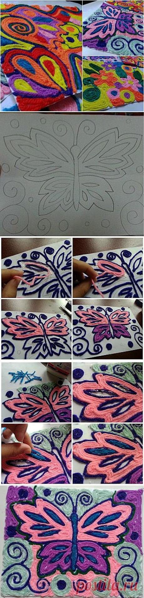 Картины из пряжи своими руками | Самоделкино