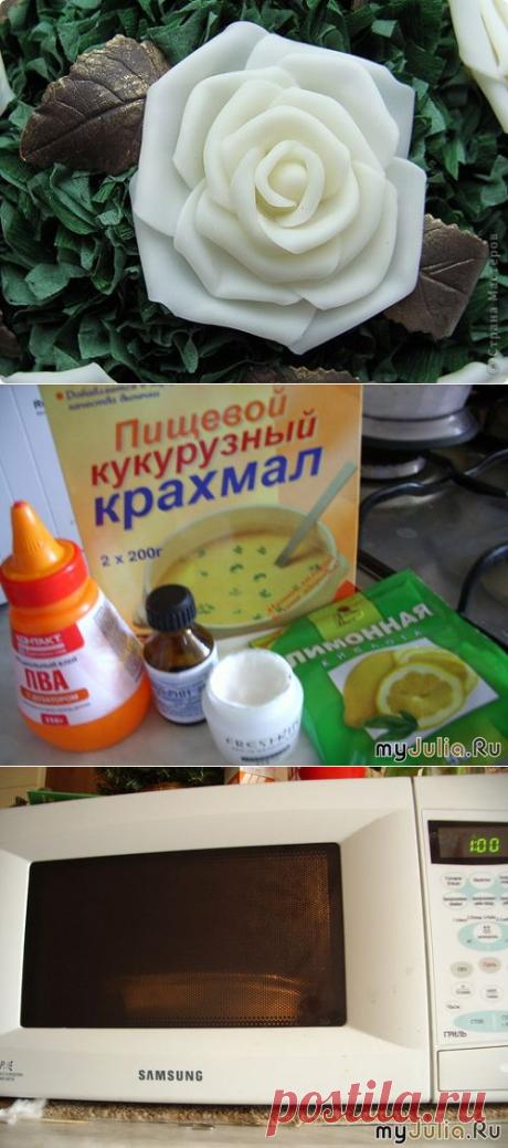 Холодный фарфор(рецепт приготовления) и МК розы