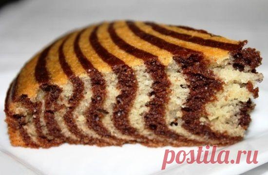 Пирог «Зебра» + ВИДЕОРЕЦЕПТ - rastimul.com.ua