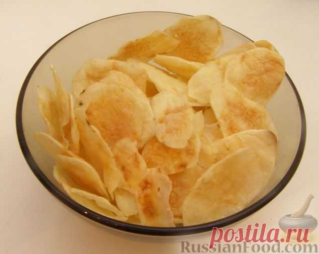 Рецепт: Картофельные чипсы в микроволновке на RussianFood.com