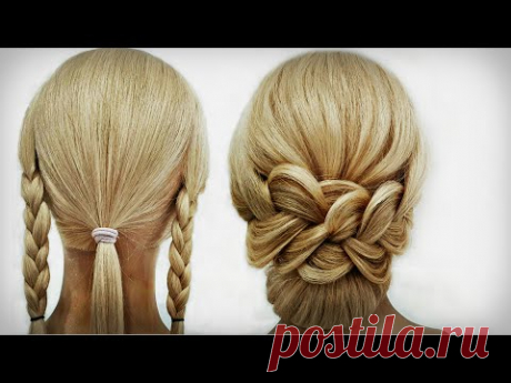 10 Простых Причесок. БЕЗ всяких ЗАМОРОЧЕК.10 Simple Hairstyles. WITHOUT ANY PROBLEMS.