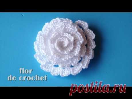 DIY - Lindisima flor facilisima de crochet DIY - Beautiful and easy crochet flower