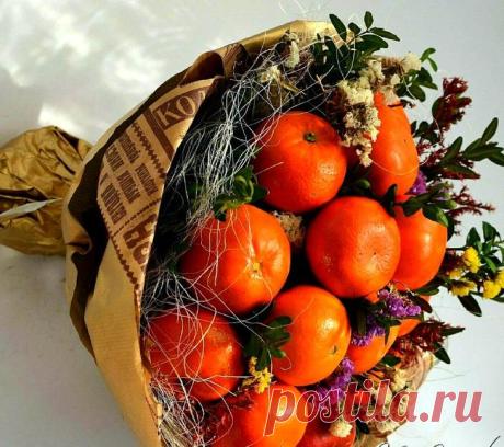 Изготовление букетов из фруктов своими руками