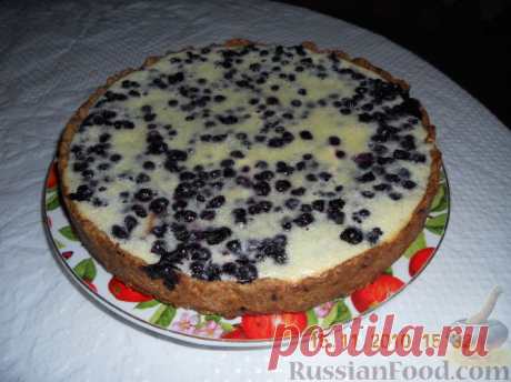 Рецепт: Пирог "Черника под снегом" на RussianFood.com