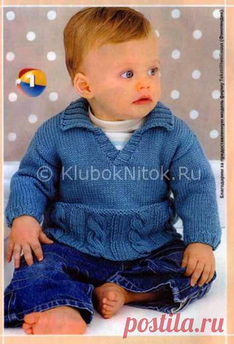 Пуловер с косичками

Вяжем спицами синий пуловер с косичками для малыша. Описание подробное.

Более подробно тут: https://kluboknitok.ru/vyazanie-dlya-detej/pulover-s-k..