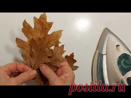 Собираю ШИШКИ и ЛИСТЬЯ Заливаю КЛЕЕМ. Смотри ДОконца! DIY 4 новогодние поделки-природного материала