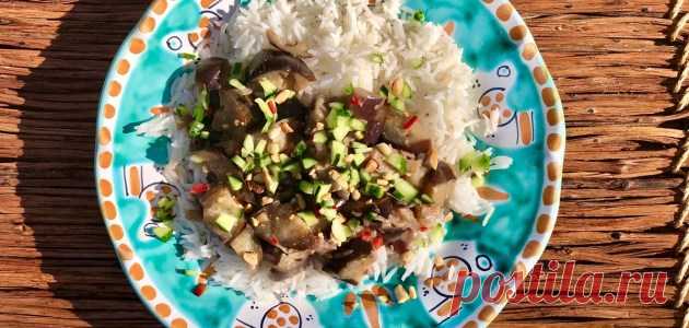 Баклажаны с кокосовым рисом и быстро маринованными огурцами – Вся Соль - кулинарный блог Ольги Баклановой