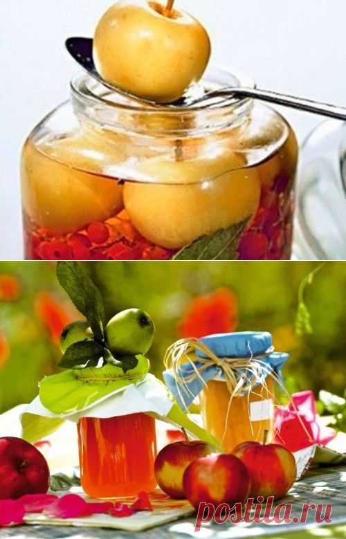 Закручиваем яблоки на зиму целиком и с овощами / Простые рецепты