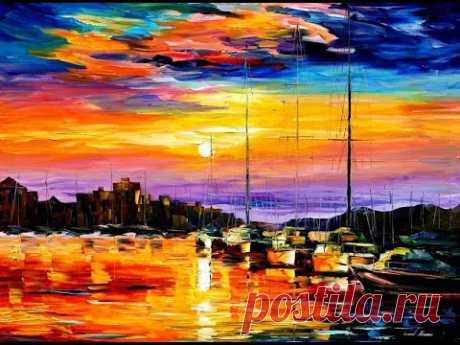 Леонид Афремов - Яркий художник с большой буквы.Artist Leonid Afremov