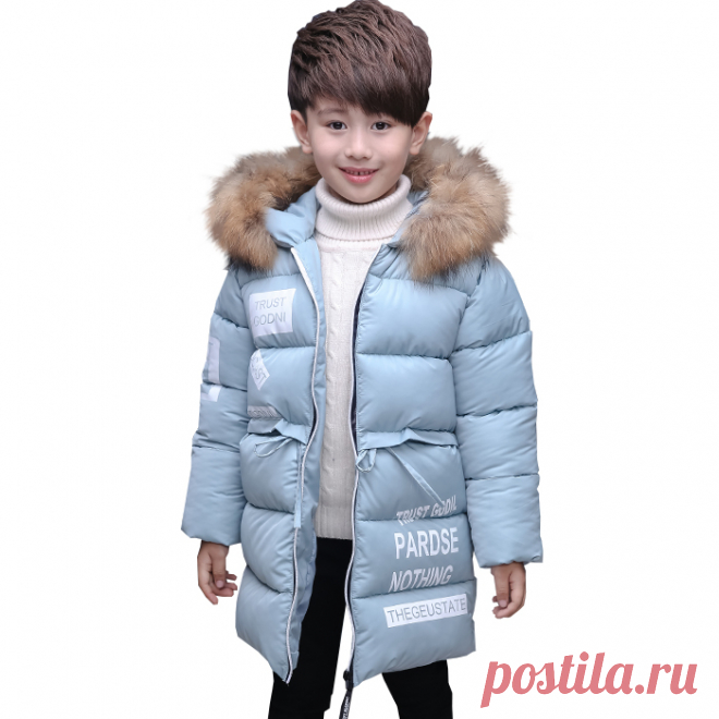 Natural fur Boys winter down coat children clothing warm Jackets Coats Kids thick cotton down jacket factory outlet Brand-in Down & Parkas from Mother & Kids on Aliexpress.com | Alibaba Group