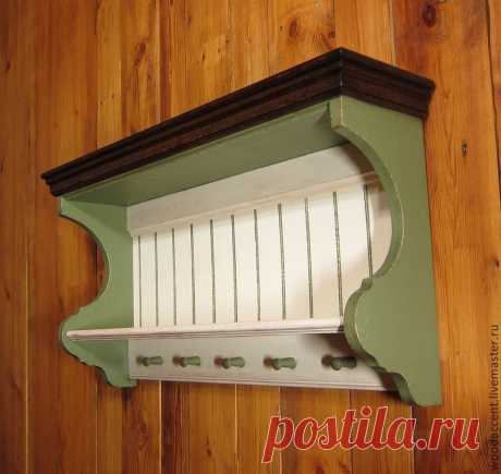 полка навесная &quot;cottage style&quot; - мебель ручной работы,полка для кухни