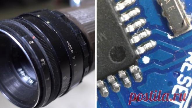 Как сделать USB микроскоп для пайки из веб-камеры своими руками