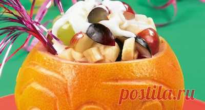 Фруктовый салат "Чудо-чаша". - Рецепты - Доставка пиццы, обедов, суши, питьевой воды домой и в офис, банкет, кейтеринг, организация мероприятий в Петербурге