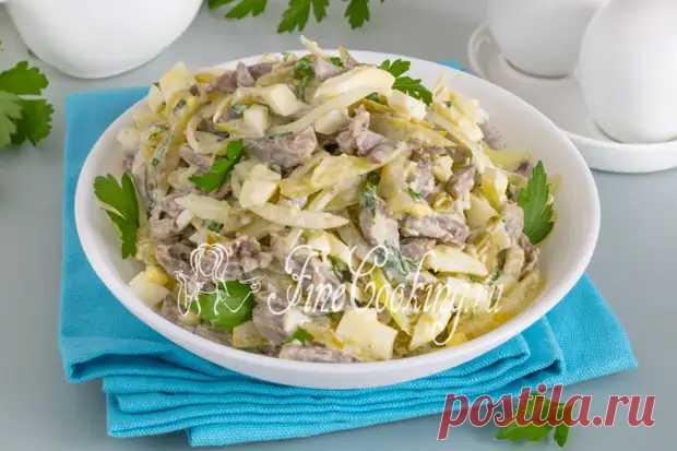 Салат с куриными сердечками - Вкус жизни - медиаплатформа МирТесен