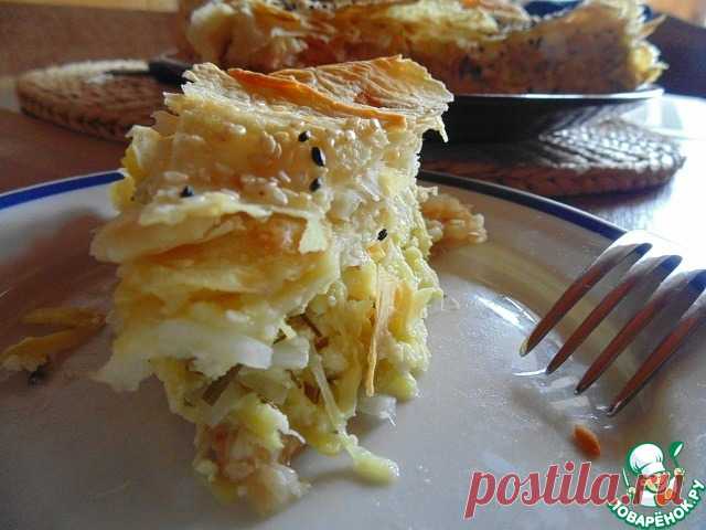 Пирог с кабачками и лавашем Кулинарный рецепт