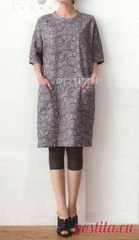 Платье с большими карманами Модная одежда и дизайн интерьера своими руками