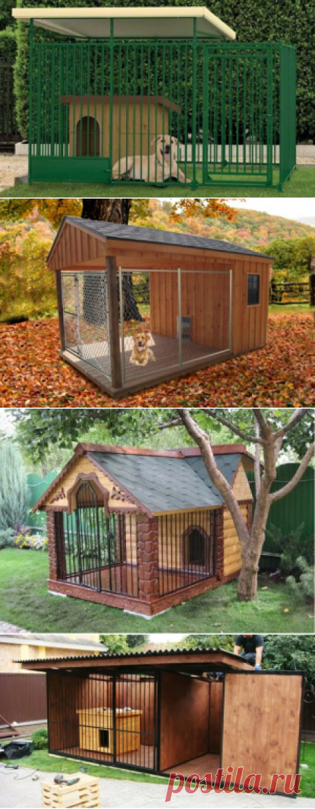 Вольер для собаки своими руками: чертежи и этапы строительства недорого жилища