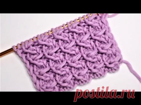 ШИКАРНЫЙ УЗОР СПИЦАМИ. МАСТЕР КЛАСС ДЛЯ НАЧИНАЮЩИХ. ПОДРОБНОЕ ОБЪЯСНЕНИЕ.